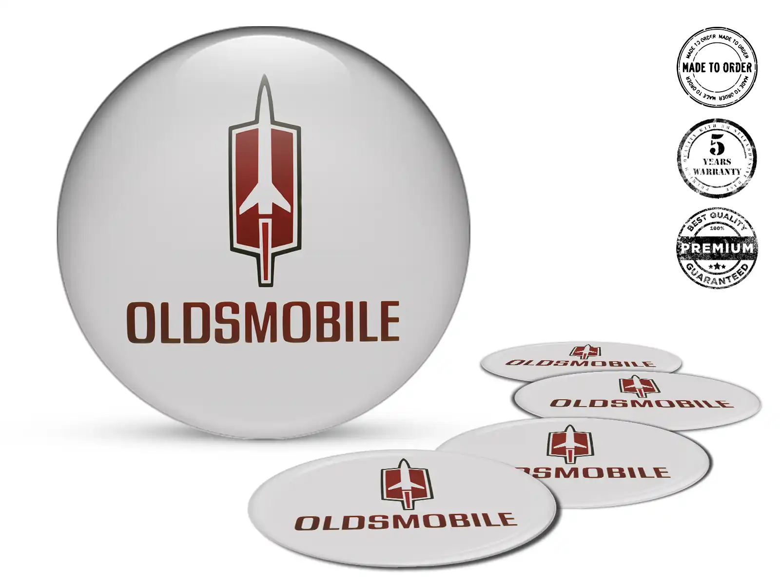 Oldsmobile Calcomanía de Rueda Diseño Cúpula Personalizada Racing